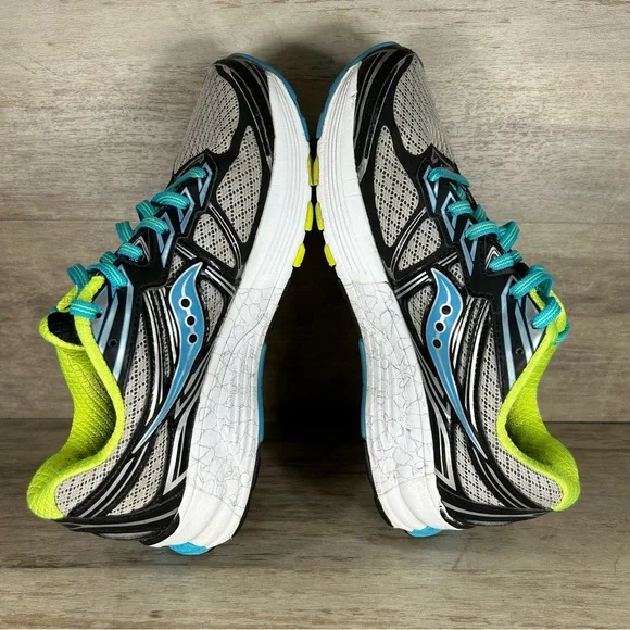 Saucony Guide 9 Everun Athletic Running Shoes Sneakers Gray Blue Women 7 - Picture 8 of 12